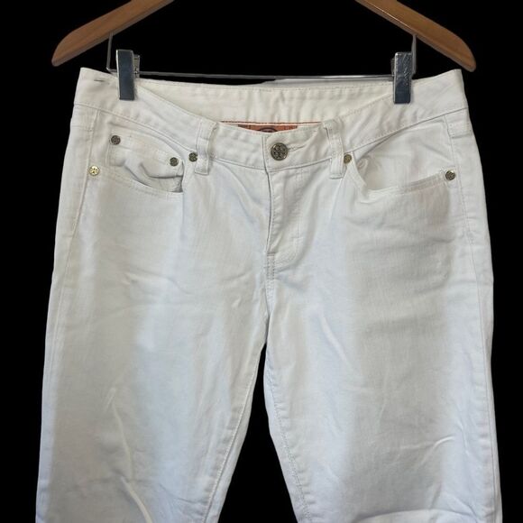 Tori Burch Mid Rise Super Skinny. White Jeans Sz 29 - Picture 3 of 7